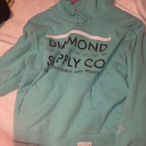 Teal Diamond Supply Hoodie